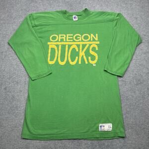 Vintage Oregon Ducks Russel Athletic Men's XL Shirt Green Made in USA